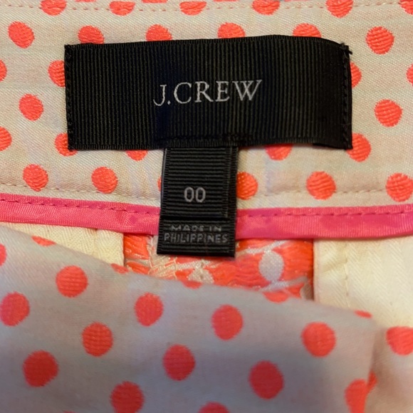 J Crew nwot shorts 00 polka dot - Picture 3 of 4